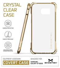 Load image into Gallery viewer, S7 Edge Case, Ghostek® Covert Gold Series Premium Impact Cover | Lifetime Warranty Exchange (Color in image: clear)
