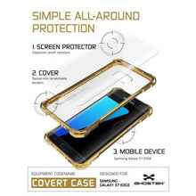 Load image into Gallery viewer, S7 Edge Case, Ghostek® Covert Gold Series Premium Impact Cover | Lifetime Warranty Exchange (Color in image: rose pink)
