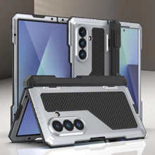 Load image into Gallery viewer, Case métallique Galaxy Z Fold7, armure de qualité militaire lourde Couvre d'armure complète du corps dur [blanc]
