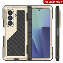 Load image into Gallery viewer, Case métallique Galaxy Z Fold7, armure de qualité militaire lourde Couverture du corps complet du corps [or]
