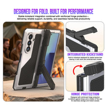 Load image into Gallery viewer, Case métallique Galaxy Z Fold7, armure de qualité militaire lourde Couvre d'armure complète du corps dur [blanc]
