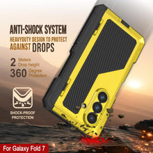 Load image into Gallery viewer, Case métallique Galaxy Z Fold7, armure de qualité militaire lourde Couverture du corps complet du corps [néon]
