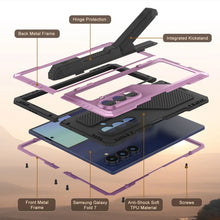 Load image into Gallery viewer, Case métallique Galaxy Z Fold7, armure de qualité militaire lourde Couvre armure complète du corps dur [rose]
