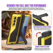 Load image into Gallery viewer, Case métallique Galaxy Z Fold7, armure de qualité militaire lourde Couverture du corps complet du corps [néon]
