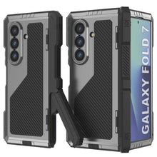 Load image into Gallery viewer, Case métallique Galaxy Z Fold7, armure de qualité militaire lourde Couvre armure complète du corps dur [argent]
