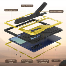 Load image into Gallery viewer, Case métallique Galaxy Z Fold7, armure de qualité militaire lourde Couverture du corps complet du corps [néon]

