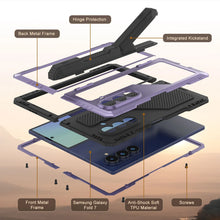Load image into Gallery viewer, Case métallique Galaxy Z Fold7, armure de qualité militaire robuste Couvre d'armure complète du corps dur [violet]

