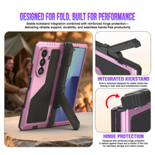 Load image into Gallery viewer, Case métallique Galaxy Z Fold7, armure de qualité militaire lourde Couvre armure complète du corps dur [rose]
