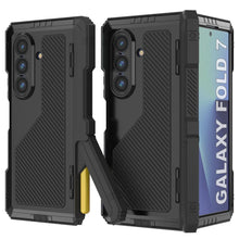 Charger l&#39;image dans la galerie, Case métallique Galaxy Z Fold7, armure de qualité militaire lourde Couvre armure complète du corps dur [noir]
