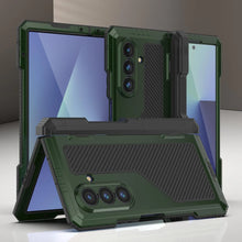 Charger l&#39;image dans la galerie, Case métallique Galaxy Z Fold7, armure de qualité militaire lourde Couvre armure complète du corps dur [vert foncé]
