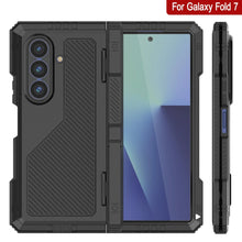 Charger l&#39;image dans la galerie, Case métallique Galaxy Z Fold7, armure de qualité militaire lourde Couvre armure complète du corps dur [noir]
