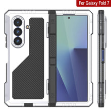 Charger l&#39;image dans la galerie, Case métallique Galaxy Z Fold7, armure de qualité militaire lourde Couvre d&#39;armure complète du corps dur [blanc]
