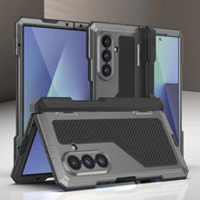 Charger l&#39;image dans la galerie, Case métallique Galaxy Z Fold7, armure de qualité militaire lourde Couvre armure complète du corps dur [argent]
