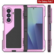 Charger l&#39;image dans la galerie, Case métallique Galaxy Z Fold7, armure de qualité militaire lourde Couvre armure complète du corps dur [rose]
