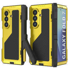 Charger l&#39;image dans la galerie, Case métallique Galaxy Z Fold7, armure de qualité militaire lourde Couverture du corps complet du corps [néon]
