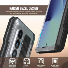 Charger l&#39;image dans la galerie, Case métallique Galaxy Z Fold7, armure de qualité militaire lourde Couvre d&#39;armure complète du corps dur [blanc]
