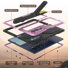 Charger l&#39;image dans la galerie, Case métallique Galaxy Z Fold7, armure de qualité militaire lourde Couvre armure complète du corps dur [rose]
