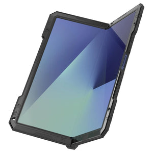 Case métallique Galaxy Z Fold7, armure de qualité militaire lourde Couvre armure complète du corps dur [noir]