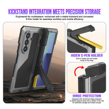Charger l&#39;image dans la galerie, Case métallique Galaxy Z Fold7, armure de qualité militaire lourde Couvre armure complète du corps dur [argent]
