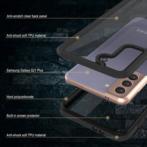 Galaxy S21+ Plus Water/Shockproof [Extreme Series] With Screen Protector Case [Black] (Color in image: Purple)