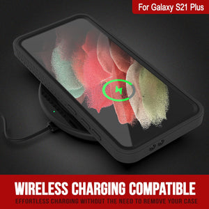 Galaxy S21+ Plus Water/Shockproof [Extreme Series] With Screen Protector Case [Black] (Color in image: Red)