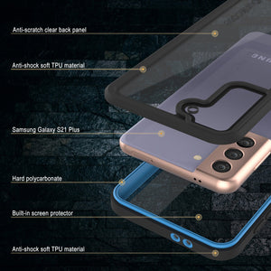 Galaxy S21+ Plus Water/Shock/Snow/dirt proof [Extreme Series] Slim Case [Light Blue] (Color in image: Purple)