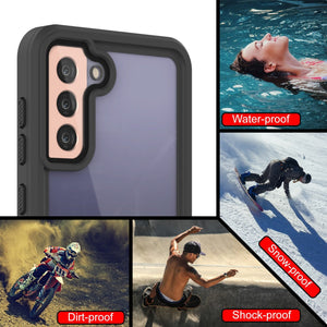 Galaxy S21+ Plus Water/Shock/Snow/dirt proof [Extreme Series] Slim Case [Light Blue] (Color in image: Teal)