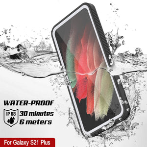 Galaxy S21+ Plus Water/Shock/Snow/dirt proof [Extreme Series] Punkcase Slim Case [White] (Color in image: Light blue)