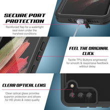 Load image into Gallery viewer, Galaxy S21+ Plus Waterproof Case PunkCase StudStar Pink Thin 6.6ft Underwater IP68 Shock/Snow Proof (Color in image: light green)
