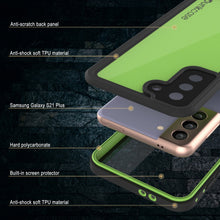 Load image into Gallery viewer, Galaxy S21+ Plus Waterproof Case PunkCase StudStar Light Green Thin 6.6ft Underwater IP68 ShockProof (Color in image: teal)
