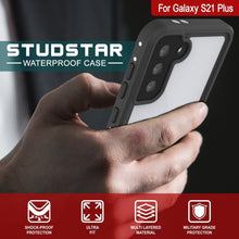 Load image into Gallery viewer, Galaxy S22+ Plus Waterproof Case, Punkcase StudStar White Thin 6.6ft Underwater IP68 Shock/Snow Proof (Color in image: light blue)
