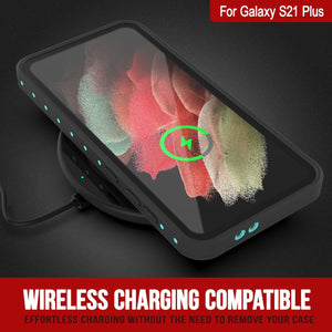 Galaxy S21+ Plus Waterproof Case PunkCase StudStar Teal Thin 6.6ft Underwater IP68 Shock/Snow Proof (Color in image: purple)