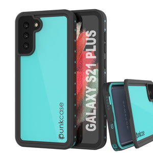 Galaxy S21+ Plus Waterproof Case PunkCase StudStar Teal Thin 6.6ft Underwater IP68 Shock/Snow Proof (Color in image: teal)
