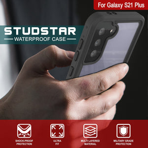 Galaxy S21+ Plus Waterproof Case PunkCase StudStar Clear Thin 6.6ft Underwater IP68 Shock/Snow Proof (Color in image: teal)