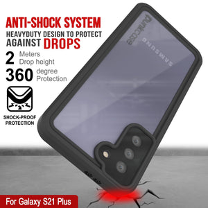Galaxy S21+ Plus Waterproof Case PunkCase StudStar Clear Thin 6.6ft Underwater IP68 Shock/Snow Proof (Color in image: white)