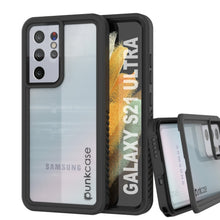 Charger l&#39;image dans la galerie, Galaxy S21 Ultra Water/Shockproof [Extreme Series] With Screen Protector Case [Black] (Color in image: Black)
