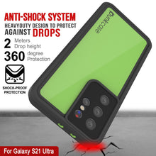 Load image into Gallery viewer, Galaxy S21 Ultra Waterproof Case PunkCase StudStar Light Green Thin 6.6ft Underwater IP68 ShockProof (Color in image: pink)
