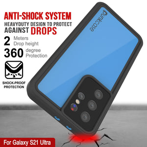 Galaxy S21 Ultra Waterproof Case PunkCase StudStar Light Blue Thin 6.6ft Underwater IP68 ShockProof (Color in image: pink)