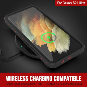 Galaxy S21 Ultra Waterproof Case PunkCase StudStar Red Thin 6.6ft Underwater IP68 Shock/Snow Proof (Color in image: purple)