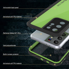 Charger l&#39;image dans la galerie, Galaxy S22 Ultra Waterproof Case PunkCase StudStar Light Green Thin 6.6ft Underwater IP68 ShockProof (Color in image: teal)
