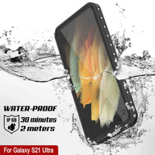 Load image into Gallery viewer, Galaxy S21 Ultra Waterproof Case, Punkcase StudStar White Thin 6.6ft Underwater IP68 Shock/Snow Proof (Color in image: black)

