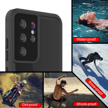 Load image into Gallery viewer, Galaxy S22 Ultra Waterproof Case PunkCase StudStar Pink Thin 6.6ft Underwater IP68 Shock/Snow Proof (Color in image: red)
