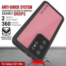 Load image into Gallery viewer, Galaxy S22 Ultra Waterproof Case PunkCase StudStar Pink Thin 6.6ft Underwater IP68 Shock/Snow Proof (Color in image: black)
