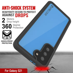 Galaxy S21 Waterproof Case PunkCase StudStar Light Blue Thin 6.6ft Underwater IP68 ShockProof (Color in image: pink)