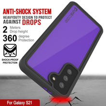 Load image into Gallery viewer, Galaxy S21 Waterproof Case PunkCase StudStar Purple Thin 6.6ft Underwater IP68 Shock/Snow Proof (Color in image: pink)
