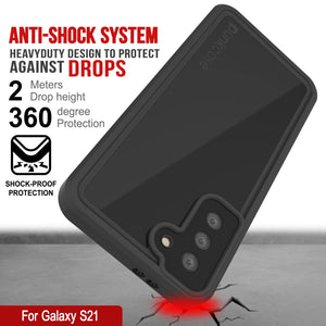 Galaxy S21 Waterproof Case PunkCase StudStar Black Thin 6.6ft Underwater IP68 Shock/Snow Proof (Color in image: pink)