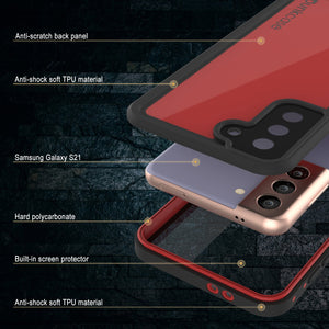 Galaxy S21 Waterproof Case PunkCase StudStar Red Thin 6.6ft Underwater IP68 Shock/Snow Proof (Color in image: teal)