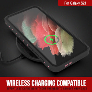 Galaxy S22 Waterproof Case PunkCase StudStar Pink Thin 6.6ft Underwater IP68 Shock/Snow Proof (Color in image: purple)