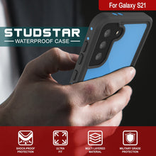 Load image into Gallery viewer, Galaxy S21 Waterproof Case PunkCase StudStar Light Blue Thin 6.6ft Underwater IP68 ShockProof (Color in image: black)
