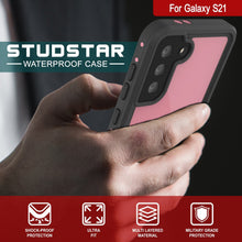Charger l&#39;image dans la galerie, Galaxy S21 Waterproof Case PunkCase StudStar Pink Thin 6.6ft Underwater IP68 Shock/Snow Proof (Color in image: light blue)
